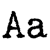Monospaced font example