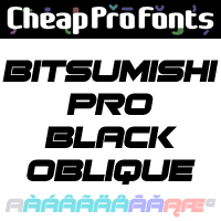 Bitsumishi Pro Black Oblique