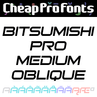 Bitsumishi Pro Medium Oblique