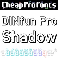 DINfun Pro Shadow by Roger S. Nelsson