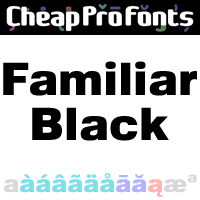 Familiar Pro Black by Roger S. Nelsson