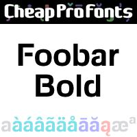 Foobar Pro Bold by Roger S. Nelsson