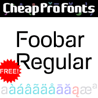 Foobar Pro Regular by Roger S. Nelsson