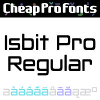 Isbit Pro Regular by Roger S. Nelsson