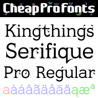 Kingthings Serifique Pro Regular by Kevin King