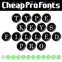 Type Keys Filled Pro by Ronna Penner